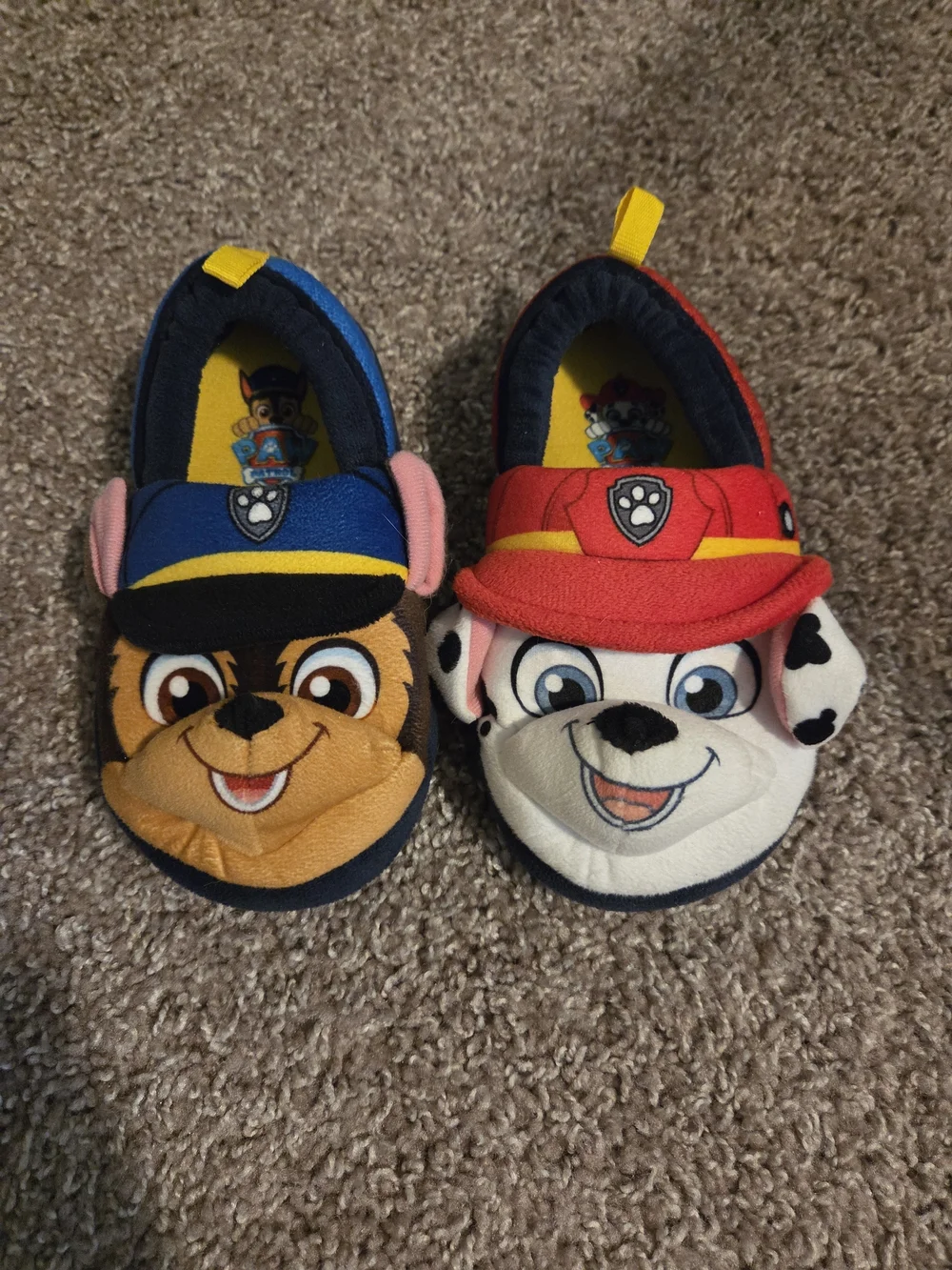 Paw Patrol Character Plush Kids One-Piece Slippers - Blue & Red